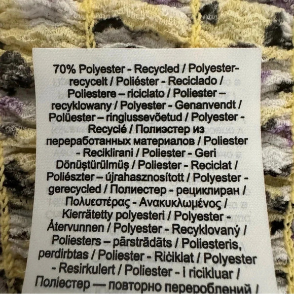 Vero Moda Yellow Floral Skirt mini Smoked Ruffle Straight M - Picture 6 of 8